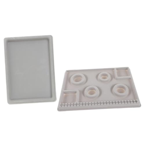 SEWACC 2 Stück Teiliges Perlen design board aus Langlebigem PE und Flockmaterial Schmuckherstellung Tablett für Armbandgestaltung Sortieren und Auffädeln von Perlen für DIY Armbänder und von SEWACC