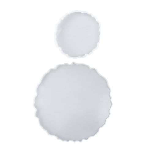 SEWACC 2 Stück Teiliges Rundes Silikon tablett DIY Epoxidharz Serviertablett Form Langlebige Antihaftbeschichtete Silikonform für Obstschale Kaffeetablett und Handgefertigte Ablage SEWACC 2 Stück Teiliges Rundes Silikon tablett DIY Epoxidharz Serviertablett Form Langlebige Antihaftbeschichtete Silikonform für Obstschale Kaffeetablett und Handgefertigte Ablage von SEWACC