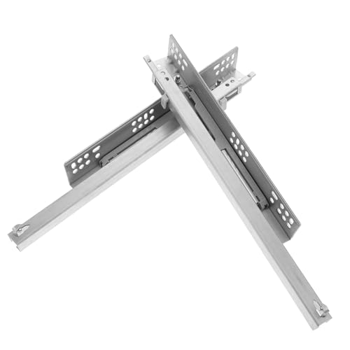 SEWACC 2 Stück Teiliges Schubladenschienen Vollauszug Schwerlast Schienen aus Kaltgewalztem Stahl mit Dämpfung Soft Close Funktion und Schloss für Möbel Schränke Geräuschloser SEWACC 2 Stück Teiliges Schubladenschienen Vollauszug Schwerlast Schienen aus Kaltgewalztem Stahl mit Dämpfung Soft Close Funktion und Schloss für Möbel Schränke Geräuschloser von SEWACC