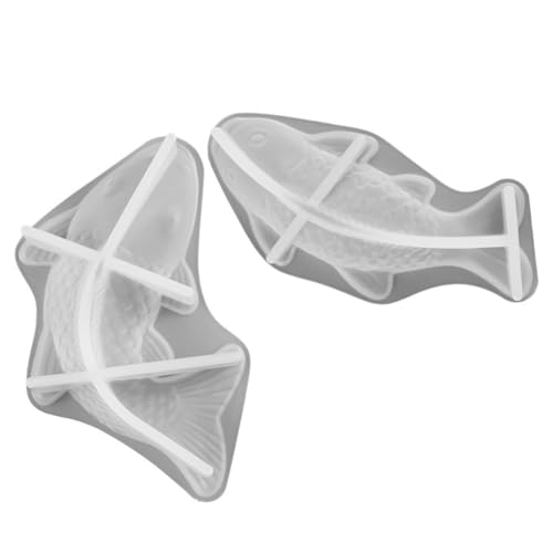 SEWACC 2 Stück Teiliges Silikonform für DIY Kerzen und Seifen Fischform Gießform für Handwerk für Kreative Bastelprojekte und Einzigartige Dekorationen SEWACC 2 Stück Teiliges Silikonform für DIY Kerzen und Seifen Fischform Gießform für Handwerk für Kreative Bastelprojekte und Einzigartige Dekorationen von SEWACC