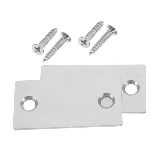 SEWACC 2 Stück Teiliges Türkantenschutz aus Langlebigem Stahl Türschloss Abdeckplatten zur Reparatur von Türlochschäden Nahtlose Integration für Verbesserte Türsicherheit und Optisch von SEWACC