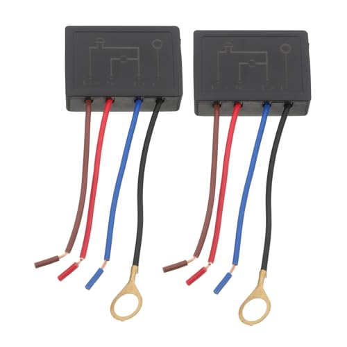 SEWACC 2 Stück Tischlampe Berührungsschalter Modulsteuerungssensorschalter Dimmschalter Dimmbarer Schalter Dimmbare Lampe Lampendimmerschalter Lampen Am Bett Tischlichtsensor Abs Black von SEWACC
