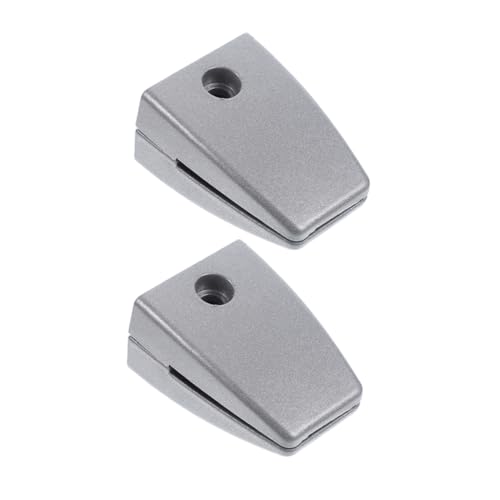 SEWACC 2 Stück Tischteiler Klemmen Aluminium Partition Clip für Glasplatten Moderner Halter für Arbeitsplatzorganisation von SEWACC