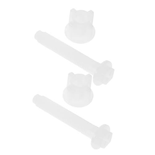SEWACC 2 Stück Toilettensitz Schrauben Ersatzset aus Langlebigem Pom Material Wc Sitz Befestigungsschrauben für Bad Hotel und Restaurant Reparatur von SEWACC