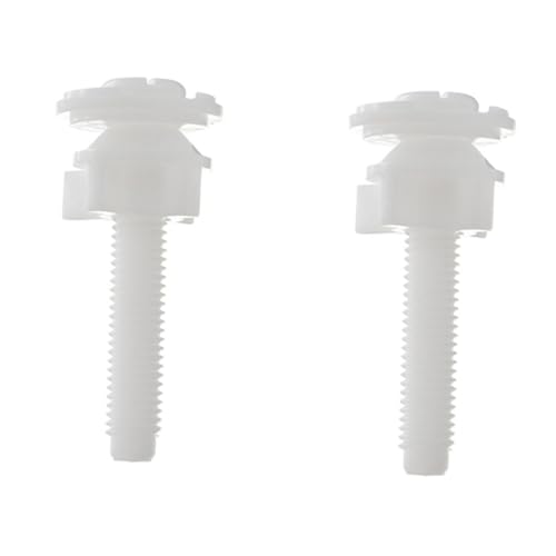 SEWACC 2 Stück Toilettensitz Schrauben aus Robustem Kunststoff Wc sitz Befestigungsschrauben Inklusive Dichtungen Einfache Montage Ersatz Zubehör für Toilettendeckel Reparatur SEWACC 2 Stück Toilettensitz Schrauben aus Robustem Kunststoff Wc sitz Befestigungsschrauben Inklusive Dichtungen Einfache Montage Ersatz Zubehör für Toilettendeckel Reparatur von SEWACC