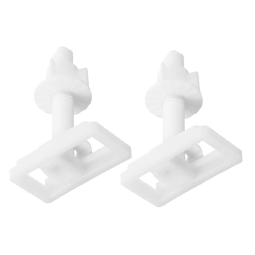 SEWACC 2 Stück Toilettensitz Schraubenset Kunststoff Ersatzschrauben mit Muttern und Unterlegscheiben für Stabile Befestigung und Einfache Montage Kompatibel mit Gängigen Wc sitzen von SEWACC