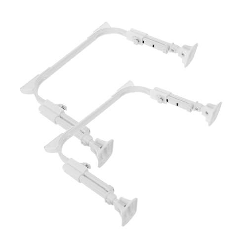 SEWACC 2 Stück Verstellbare Faltbare U Förmige Tischbeine Robuste Korrosionsbeständige Arbeitstischbeine Einfach zu Montierende Möbelbeine für Schreibtisch und Bett Praktische von SEWACC