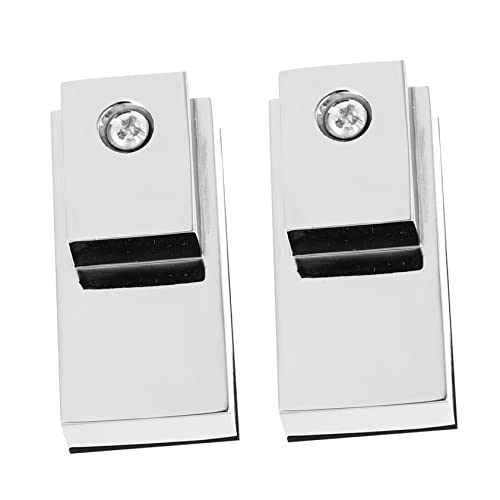 SEWACC 2 Stück Verstellbare Glashalterungen Zinklegierung Stabile Glasklemmen für Spiegelmontage für Wände Schränke und Türen SEWACC 2 Stück Verstellbare Glashalterungen Zinklegierung Stabile Glasklemmen für Spiegelmontage für Wände Schränke und Türen von SEWACC