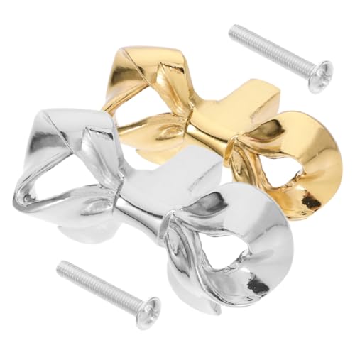 SEWACC 2 Stück Vintage Messing Schrankknöpfe Goldfarbene Bow Drawer Pulls Einloch Griffe für Kommode Kleiderschrank Küchen Badezimmerschränke Kreative Schleifenform SEWACC 2 Stück Vintage Messing Schrankknöpfe Goldfarbene Bow Drawer Pulls Einloch Griffe für Kommode Kleiderschrank Küchen Badezimmerschränke Kreative Schleifenform von SEWACC