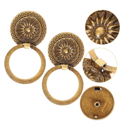 SEWACC 2 Stück Vintage Zinklegierung Möbelgriffe Kleine Schubladenknöpfe für Kommode und Kleiderschrank im Landhausstil Dekorative und Langlebige Knäufe für Möbel von SEWACC