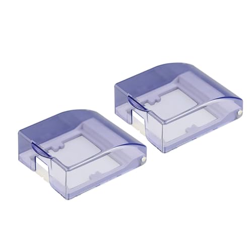 SEWACC 2 Stück Wasserdichte Steckdosenabdeckung aus Transparentem Kunststoff Spritzwassergeschützte Schutzbox für Steckdosen mit Praktischem Klappdeckel Geeignet für Küche Garten Büro von SEWACC