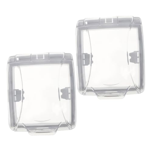 SEWACC 2 Stück Wasserdichte Türklingel Abdeckung Regensichere Schutzhaube mit Einfacher Montage Transparente Regenabdeckung für Türgong und Zutrittskontrollgeräte Spritzwasserschutz für SEWACC 2 Stück Wasserdichte Türklingel Abdeckung Regensichere Schutzhaube mit Einfacher Montage Transparente Regenabdeckung für Türgong und Zutrittskontrollgeräte Spritzwasserschutz für von SEWACC