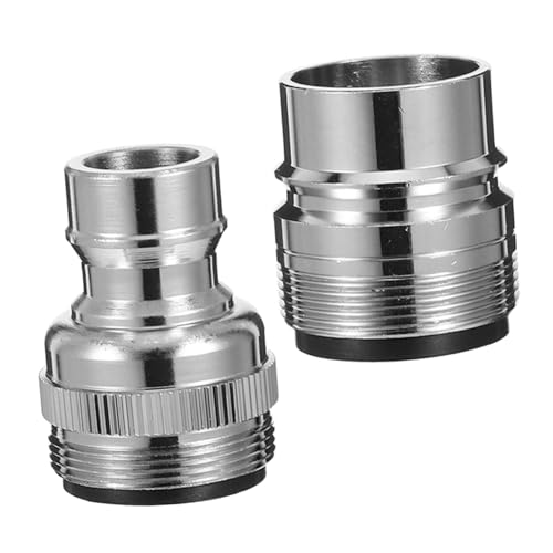 SEWACC 2 Stück Wasserhahn Adapter aus Messing Wasserdichter Gewindeanschluss für Waschmaschine und Geschirrspüler Kompatibel für Küche und Waschküche Drehbar Auslaufsicher SEWACC 2 Stück Wasserhahn Adapter aus Messing Wasserdichter Gewindeanschluss für Waschmaschine und Geschirrspüler Kompatibel für Küche und Waschküche Drehbar Auslaufsicher von SEWACC