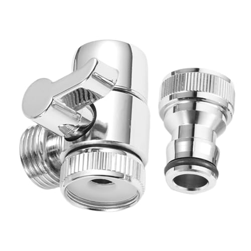 SEWACC 2 Stück Wasserhahn Adapter aus Waschmaschinen Zulaufschlauch Verteiler mit Punkt Anschluss Automatischer Wasserabsperrventil für Waschbecken Kompakt und Langlebig SEWACC 2 Stück Wasserhahn Adapter aus Waschmaschinen Zulaufschlauch Verteiler mit Punkt Anschluss Automatischer Wasserabsperrventil für Waschbecken Kompakt und Langlebig von SEWACC