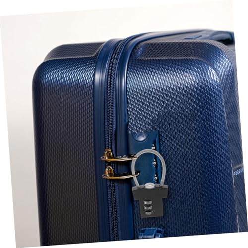 SEWACC 2 Stück Zahlenschloss Kabelschloss Robust Langlebig Sicher Gym Lock Rucksack Schrank Fahrrad Reise Gepäckschloss Schwarz von SEWACC