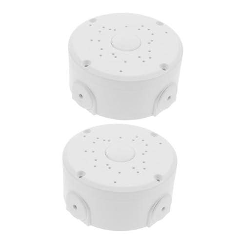 SEWACC 2 Stücke Halterung Wetterfeste Verteilerdose Außen mit Kabelversteck Kugel-Dome Kamera Deckenmontage Basis für Außenbereich und Flexible Installation von SEWACC