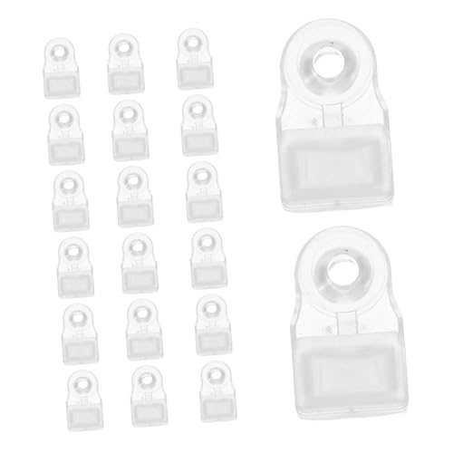 SEWACC 20 Satz Wandspiegel Clips Transparent Kunststoff Glashalter mit Schrauben Spiegel Befestigungsklammern für Schrank Glasplatten Wandmontage Stabile Spiegelhalterungen SEWACC 20 Satz Wandspiegel Clips Transparent Kunststoff Glashalter mit Schrauben Spiegel Befestigungsklammern für Schrank Glasplatten Wandmontage Stabile Spiegelhalterungen von SEWACC