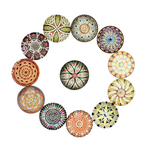 SEWACC 20 Stück Runde Glas Patches mit Feinem Muster DIY Schmuckmaterial für Ohrringe Manschettenknöpfe und Bastelarbeiten Flach Selbstklebend Gemischte Farben Vielseitig Dekorativ SEWACC 20 Stück Runde Glas Patches mit Feinem Muster DIY Schmuckmaterial für Ohrringe Manschettenknöpfe und Bastelarbeiten Flach Selbstklebend Gemischte Farben Vielseitig Dekorativ von SEWACC