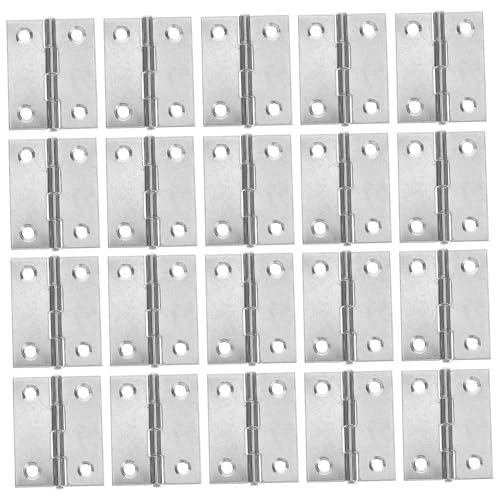 SEWACC 20 Stück Teiliges Edelstahl Flachscharniere Dicke Mini Tür und Fensterscharniere mit Bohrloch Geeignet für Schranktüren Bilderrahmen Faltbare Möbel Einfache Montage SEWACC 20 Stück Teiliges Edelstahl Flachscharniere Dicke Mini Tür und Fensterscharniere mit Bohrloch Geeignet für Schranktüren Bilderrahmen Faltbare Möbel Einfache Montage von SEWACC