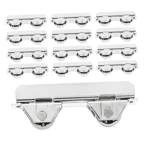 SEWACC 20 Stück Teiliges Edelstahl Schiebetürlaufradsatz Verschleißfest Geräuscharm für Glas-schiebetüren Möbel Vitrinen Schränke Geeignet für Verschiedene Türstärken von SEWACC