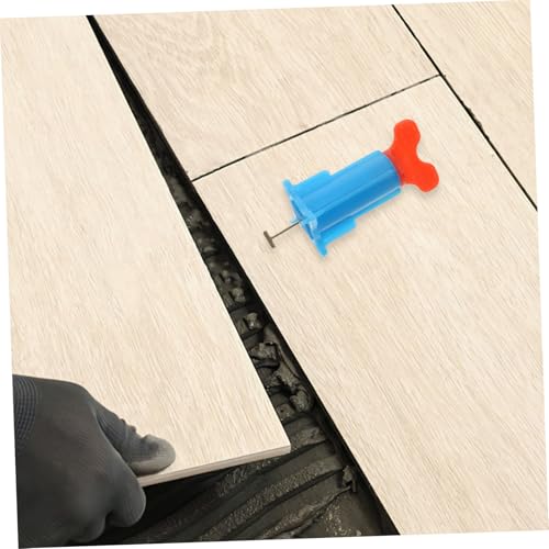 SEWACC 20 Stück Teiliges Fliesen nivelliersystem mit Stahl pin Wiederverwendbare Fliesenabstandshalter für Präzise Zeitsparende Verlegung von Wand Bodenfliesen Kompatibel für Profi und von SEWACC
