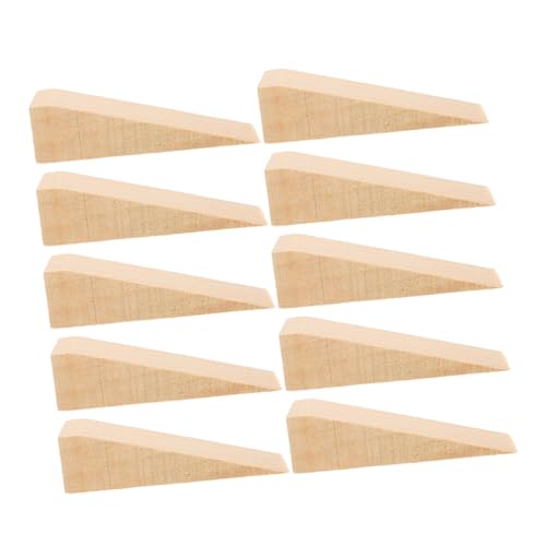SEWACC 20 Stück Teiliges Holzkeil mit Rutschfestem Dreieck Design Stabile Türkeile aus Robustem Holz für Schwere Türen für Fliesen Teppiche Möbelkeile und Vielseitige Wohn und von SEWACC