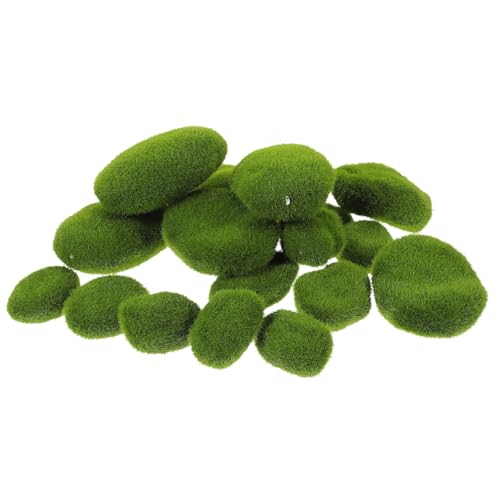 SEWACC 20 Stück Teiliges Künstliches Moosstein Realistisch Geformte Deko Steine in Verschiedenen Langlebige Kunststoff moossteine für Heimdekoration Bonsai Blumentöpfe und Terrarien SEWACC 20 Stück Teiliges Künstliches Moosstein Realistisch Geformte Deko Steine in Verschiedenen Langlebige Kunststoff moossteine für Heimdekoration Bonsai Blumentöpfe und Terrarien von SEWACC