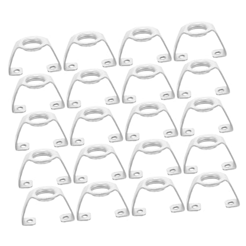 SEWACC 20 Stück Teiliges Lampenfassung Ersatzteile Lampenhalter aus Stabilem Eisen Einfache Montage Lampenfassung Halterung für Beleuchtungszubehör Praktische Reparaturteile von SEWACC