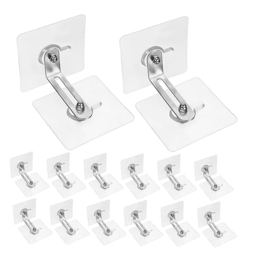 SEWACC 20 Stück Teiliges Möbel wandanker Metall Kippsicherung Sicherung Einfache Montage Vielseitig für Kommode Bücherregal Schrank Minimalistisches Design Erhöhte im Wohn Kinderzimmer von SEWACC