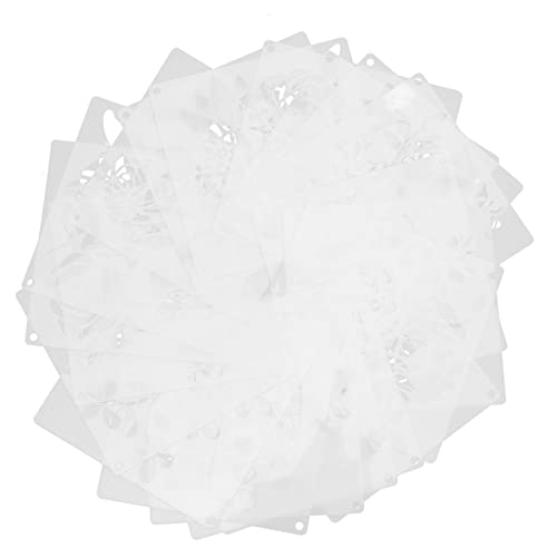 SEWACC 20 Stück Teiliges Pet Wiederverwendbar Robuste Pflanzen Blumen schablonen für DIY Malerei Scrapbooking Vielseitig Einsetzbar Leicht zu Reinigen Langlebig und Präzise Gestaltet von SEWACC