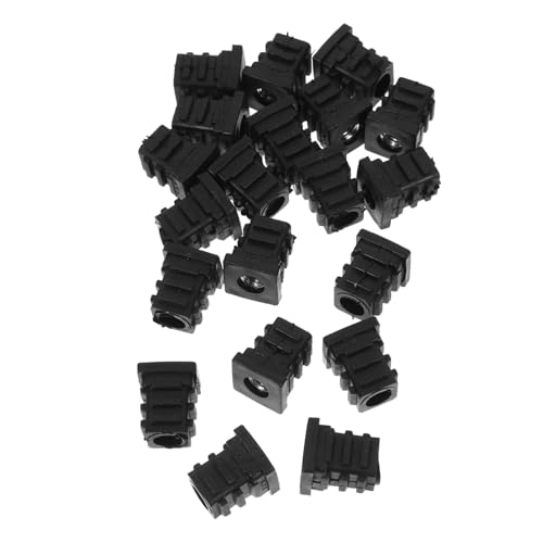 SEWACC 20 Stück Teiliges Schwarze Verstellbare Schraubenmuttern Abdeckkappen aus Robustem Kunststoff Einfache Installation Flexibler Rohrschutz Innere Plug Tiefe Anpassbar für Möbel und SEWACC 20 Stück Teiliges Schwarze Verstellbare Schraubenmuttern Abdeckkappen aus Robustem Kunststoff Einfache Installation Flexibler Rohrschutz Innere Plug Tiefe Anpassbar für Möbel und von SEWACC