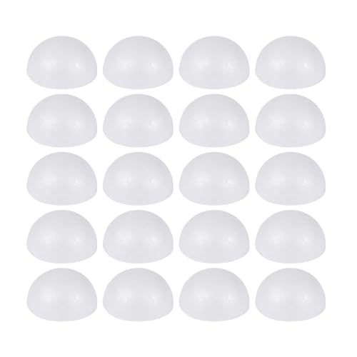 SEWACC 200 STK Ball-Modell Halbkreisschaum blumenschaumbälle Write schreib schreib schreib Toy Bastelmaterial Hochzeitsdekoration halbes Handwerk DIY-Ball Modellieren Augapfel Weiße Kugel von SEWACC