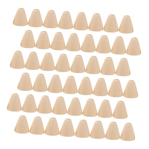 SEWACC 200 Stück Handperlenmaterial Schmuck DIY Perlen Charms Holz Abstandsperlen Mit Loch Schmuck Lose Perlen Kegelperlen Charms Kegelförmige Armbandperlen Halsketten SEWACC 200 Stück Handperlenmaterial Schmuck DIY Perlen Charms Holz Abstandsperlen Mit Loch Schmuck Lose Perlen Kegelperlen Charms Kegelförmige Armbandperlen Halsketten von SEWACC