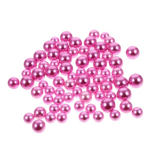 SEWACC 200 Stück No Hole Faux Perlen Mix Runde DIY Bastelperlen für Vase Tischdeko Glänzende Perlen Streudeko Schmuck Zubehör von SEWACC
