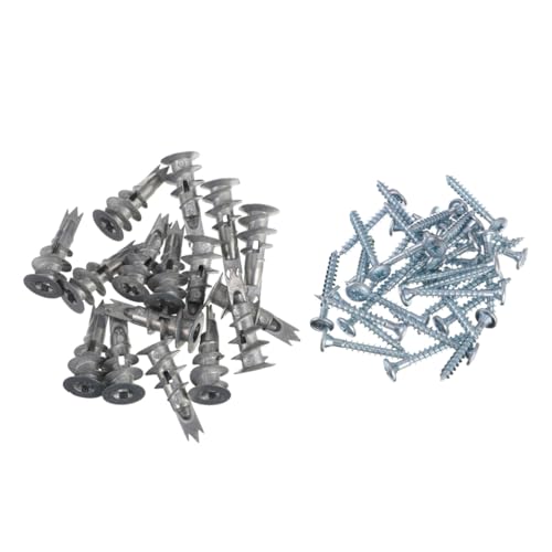 SEWACC 200 Stück Teiliges Metall Selbstbohrende Gipskartondübel mit Schrauben Hohlraum Wandanker für Rigipsplatten Schnelle Befestigung ohne Vorbohren Geeignet für Regale Spiegel SEWACC 200 Stück Teiliges Metall Selbstbohrende Gipskartondübel mit Schrauben Hohlraum Wandanker für Rigipsplatten Schnelle Befestigung ohne Vorbohren Geeignet für Regale Spiegel von SEWACC