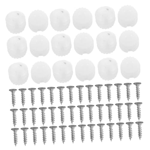 SEWACC 200 Stück Teiliges Scharnier dübel Selbstschneidenden Schrauben aus Edelstahl Langlebig und Vielseitig für Schranktürenreparatur Möbelmontage und Badschrank Inklusive von SEWACC