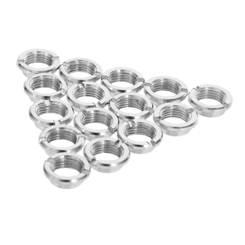SEWACC 20sätze Ersatz Für Wanduhrteile Runde Befestigungsmuttern Aus Metall Für Quarzuhren Uhrenbeschlagmuttern Uhrwerkmutter Zur Reparatur Von Uhrwerken Uhrenadapter Ersatz Für von SEWACC