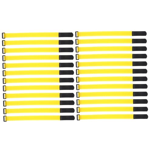 SEWACC 24 Stück Teiliges Kabelbinder- Verstellbare und Wiederverwendbare Befestigungsbänder Flexible Nylon-kabelorganizer für Kabelmanagement Schnelles Befestigen und Saubere Kabelführung von SEWACC