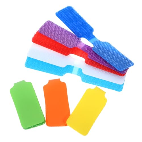 SEWACC 24 Stück Teiliges Nylon Kabelbeschriftungsset Flexible Wiederverwendbare Kabelbinder zur Ordentlichen Kabelorganisation Langlebig für Büro Zuhause und Reise Geeignet für von SEWACC