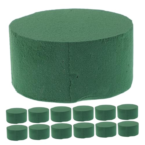 SEWACC 24 Stück Teiliges Rundes Grün Feuchtigkeitsabsorbierender Blumensteckschaum für Frische und Künstliche Blumen Stabile Basis für Hochzeits Partyfloristik X SEWACC 24 Stück Teiliges Rundes Grün Feuchtigkeitsabsorbierender Blumensteckschaum für Frische und Künstliche Blumen Stabile Basis für Hochzeits Partyfloristik X von SEWACC