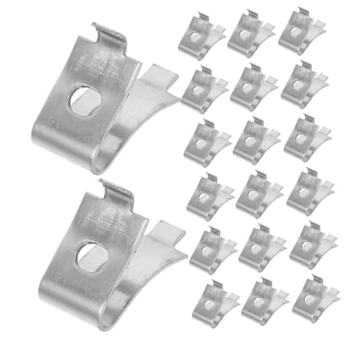 SEWACC 24 Stücke Edelstahl Regalhalter Clips Robuste Metallstützen für Küchen Kleiderschränke Vielseitige Pilaster Regalstützen Stabile Glasregalhalter für Möbel und Vitrinen von SEWACC