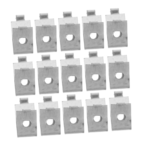 SEWACC 24 Stücke Teiliges Edelstahl Regalhalter Widerstandsfähige und Belastbare Pilaster Clips für Küchen Möbelregale Verstellbare Metallstützen für Glas und Holz Langlebige SEWACC 24 Stücke Teiliges Edelstahl Regalhalter Widerstandsfähige und Belastbare Pilaster Clips für Küchen Möbelregale Verstellbare Metallstützen für Glas und Holz Langlebige von SEWACC