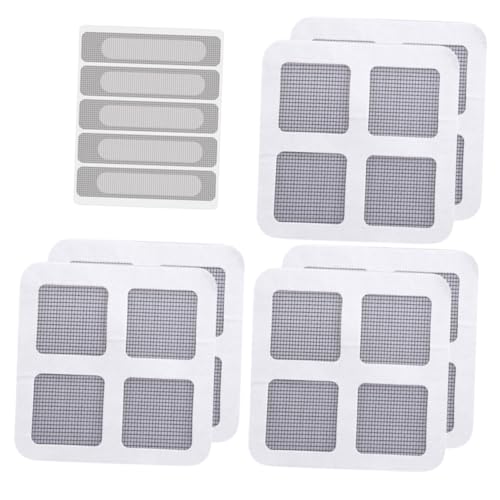SEWACC 25 Stück Teiliges Selbstklebendes Reparaturband für Fliegengitter Reißfestes Mesh Reparaturpflaster Wasserdichtes Klebeband für Fenster und Türnetz Einfache Montage Stark Haftend SEWACC 25 Stück Teiliges Selbstklebendes Reparaturband für Fliegengitter Reißfestes Mesh Reparaturpflaster Wasserdichtes Klebeband für Fenster und Türnetz Einfache Montage Stark Haftend von SEWACC