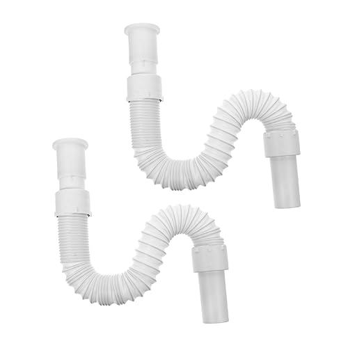 SEWACC 2Stücke PVC Abflussschlauch Rohrverlängerung für Waschmaschine Küchenspüle Flexibles Abflussrohr zur Reparatur und Erweiterung von Abwasserleitungen SEWACC 2Stücke PVC Abflussschlauch Rohrverlängerung für Waschmaschine Küchenspüle Flexibles Abflussrohr zur Reparatur und Erweiterung von Abwasserleitungen von SEWACC