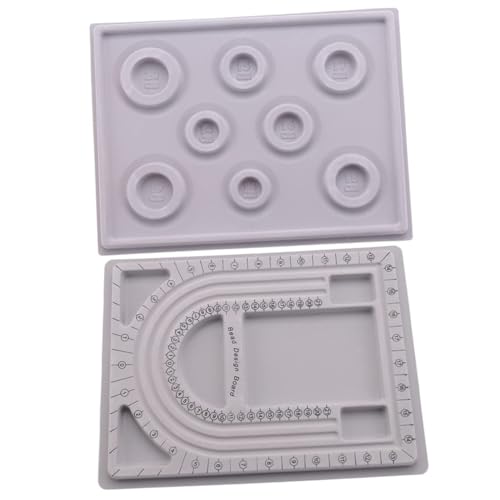 SEWACC 2Stücke Perlen Design Brett für Armbänder und DIY Schmuck Organizer Langlebigem zum Entwerfen von Perlenschmuck ohne Faden von SEWACC