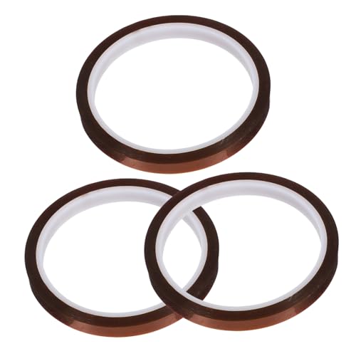 SEWACC 3 Rollen Hitzebeständiges Sublimationsband Polyimid Klebeband für Thermotransfer Glas Tassen Textilien Elektronik Leiterplatten Vielseitig Einsetzbar Robust Langlebig SEWACC 3 Rollen Hitzebeständiges Sublimationsband Polyimid Klebeband für Thermotransfer Glas Tassen Textilien Elektronik Leiterplatten Vielseitig Einsetzbar Robust Langlebig von SEWACC