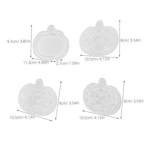 SEWACC 3 Sätze Silikon-halloween Kürbisform für Epoxidharz Gießen Stabile Antihaftbeschichtete DIY Teelichthalter-moulds Hohl Vielseitig für Herbstdeko und Bastelprojekte SEWACC 3 Sätze Silikon-halloween Kürbisform für Epoxidharz Gießen Stabile Antihaftbeschichtete DIY Teelichthalter-moulds Hohl Vielseitig für Herbstdeko und Bastelprojekte von SEWACC