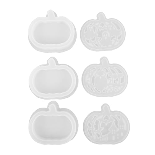 SEWACC 3 Sätze Silikonform Kürbis Halloween Teelichthalter Gießform aus Langlebigem Silikon für Epoxidharz und Gips DIY Kürbis Deko Basteln Einfach Entformbar Wiederverwendbar für SEWACC 3 Sätze Silikonform Kürbis Halloween Teelichthalter Gießform aus Langlebigem Silikon für Epoxidharz und Gips DIY Kürbis Deko Basteln Einfach Entformbar Wiederverwendbar für von SEWACC