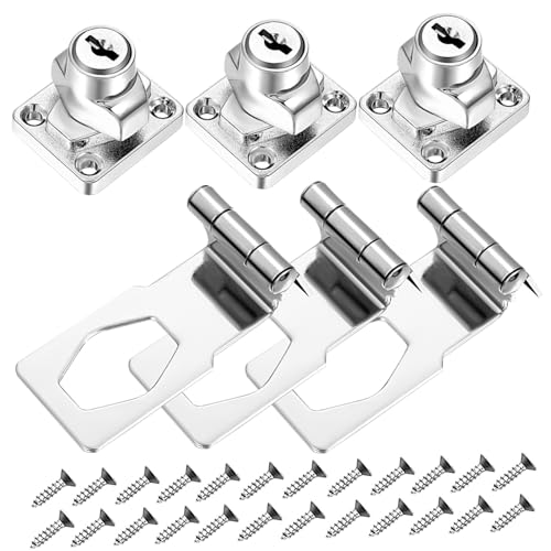 SEWACC 3 Sätze Teiliges Schwere Eckriegel Latch Lock Winkel Türverschluss Sicherheitsriegel für Türen Fenster Möbel Vielseitig Einsetzbar Diebstahl Robust SEWACC 3 Sätze Teiliges Schwere Eckriegel Latch Lock Winkel Türverschluss Sicherheitsriegel für Türen Fenster Möbel Vielseitig Einsetzbar Diebstahl Robust von SEWACC