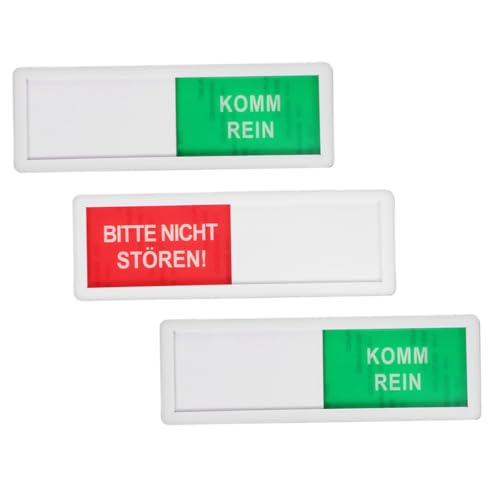 SEWACC 3 Stück Rutschfeste Türschilder mit Gleitsystem Belegt Frei Indikator für Büro und Toilette Design für Optimale Sichtbarkeit und Privatsphäre SEWACC 3 Stück Rutschfeste Türschilder mit Gleitsystem Belegt Frei Indikator für Büro und Toilette Design für Optimale Sichtbarkeit und Privatsphäre von SEWACC